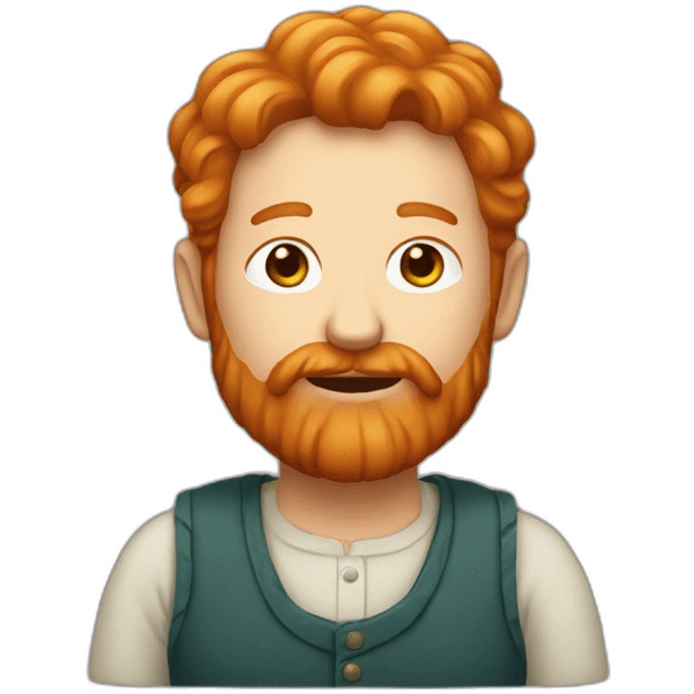 a ginger old women and a ginger man with a beard emoji