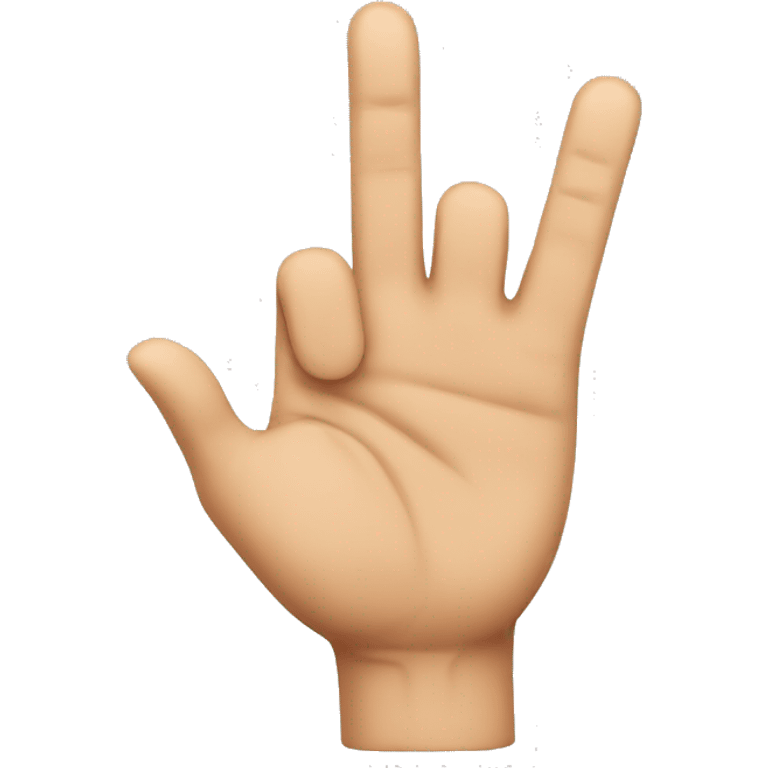 3 fingers up  emoji