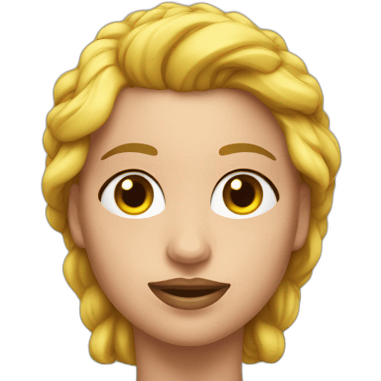 Un busto di un bodybuilder femmina emoji