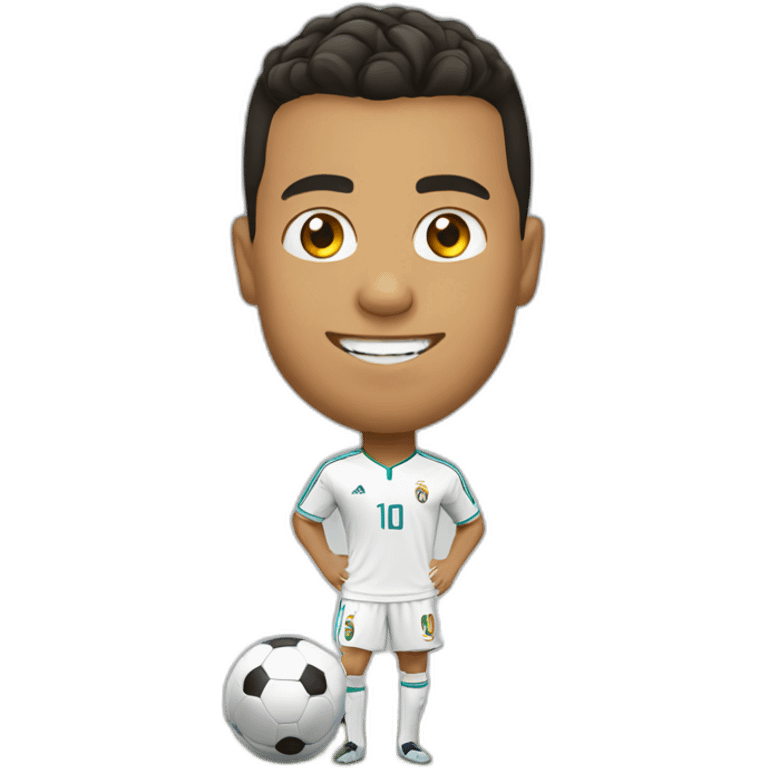 Ronaldo playing  emoji