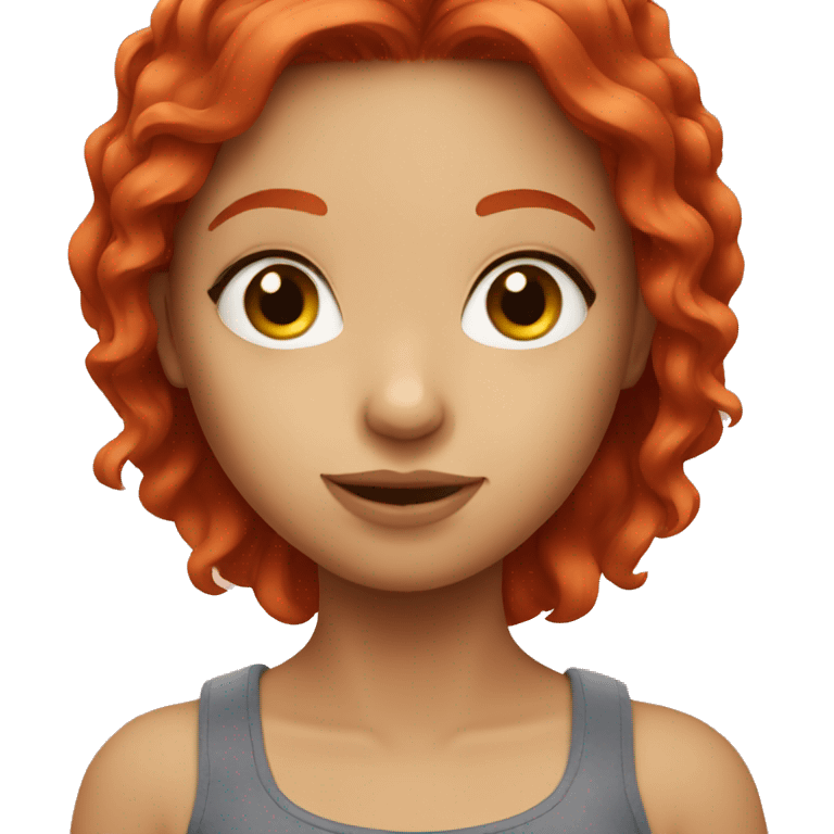 red hair girl  emoji