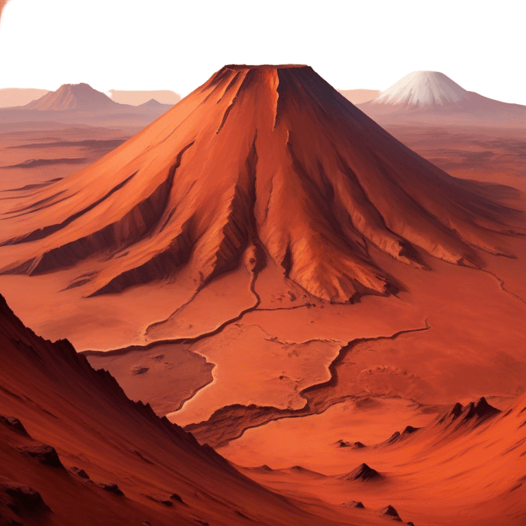 🔥 Cinematic Realistic Mars – A striking, high-resolution image of the Red Planet, featuring its iconic rust-colored terrain, deep canyons, and towering volcanoes. emoji