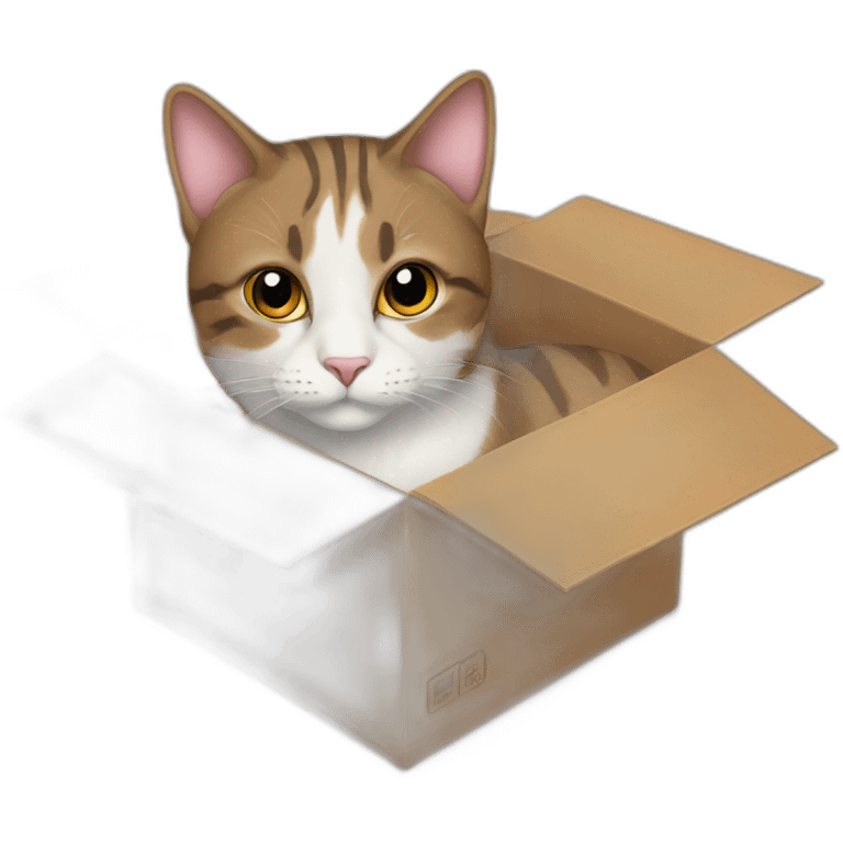 cat in a box emoji