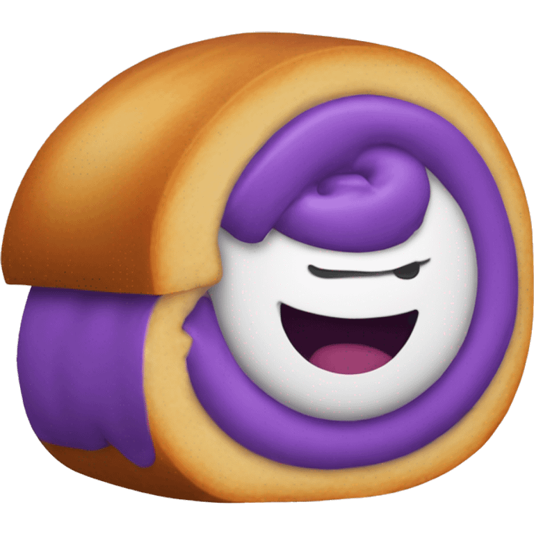 Ube roll emoji