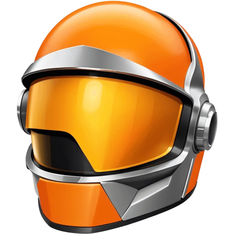 Orange Daft punk helmet emoji