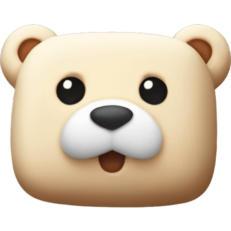 Bear-shaped marshmallows emoji