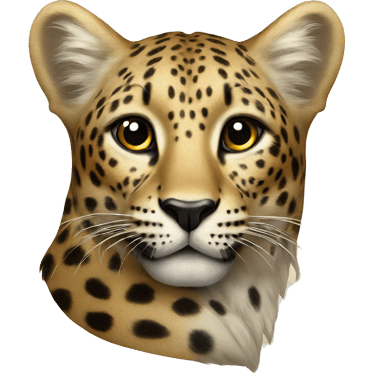 Leopard with angel wings  emoji