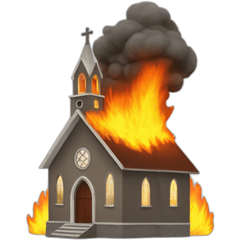 church on fire emoji