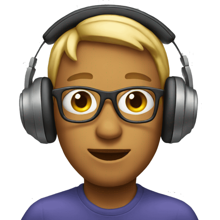 Emoji wearing headphones emoji