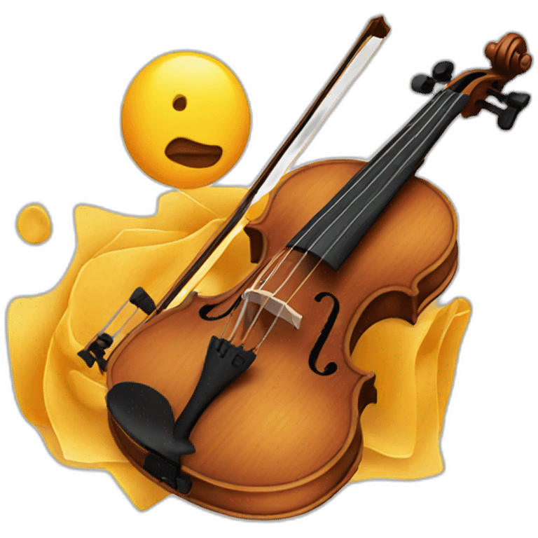 violin plays emoji