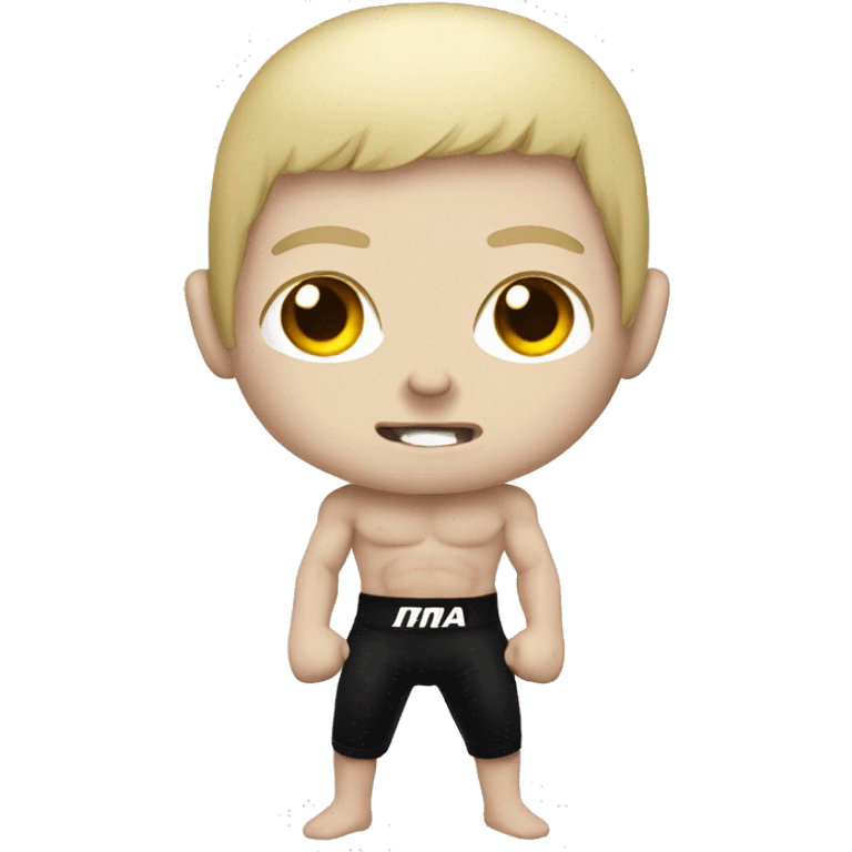 MMA fighter white-skinned in the stand emoji