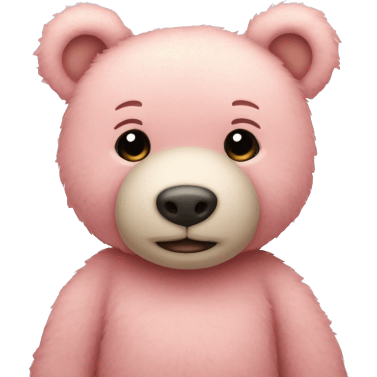 light pink teddy bear emoji