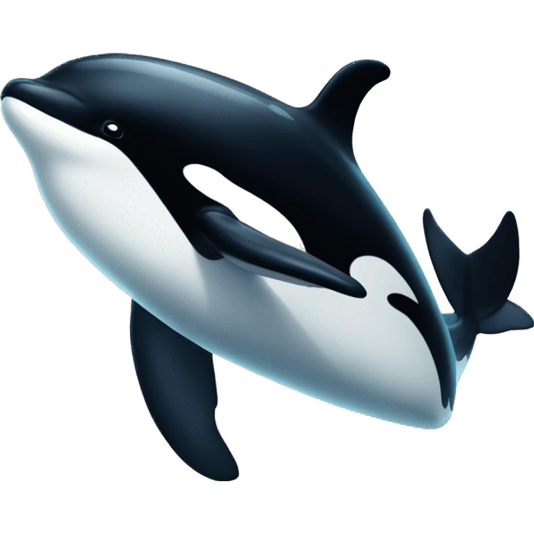 killer whale with air powers emoji