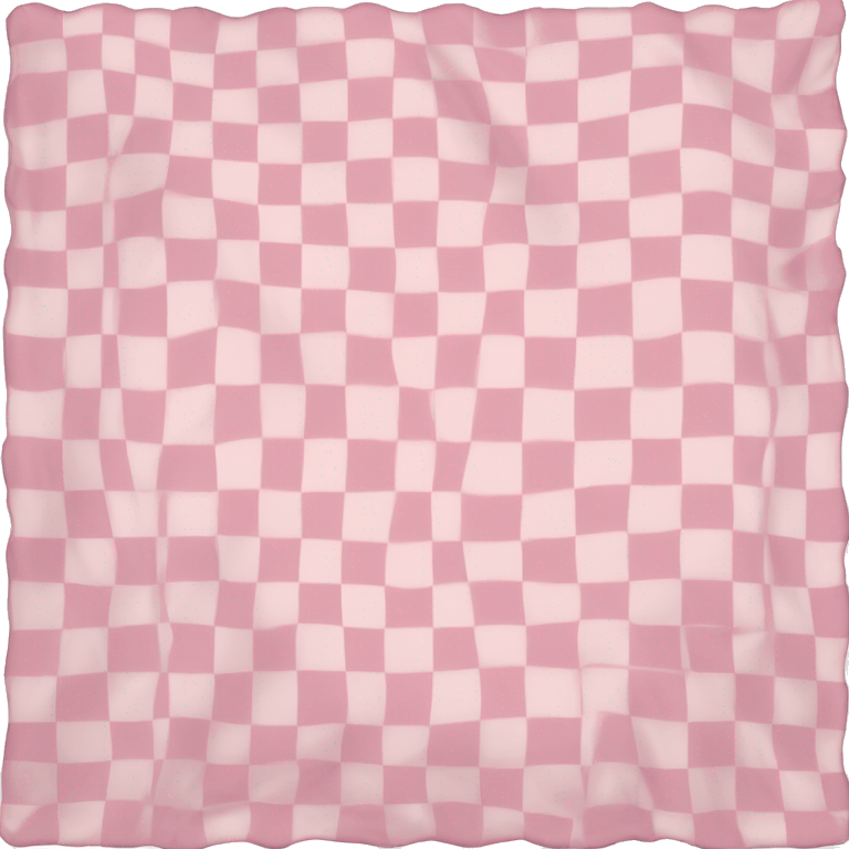 Light pink checkered blanket  emoji