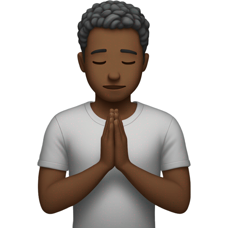 Guy praying emoji