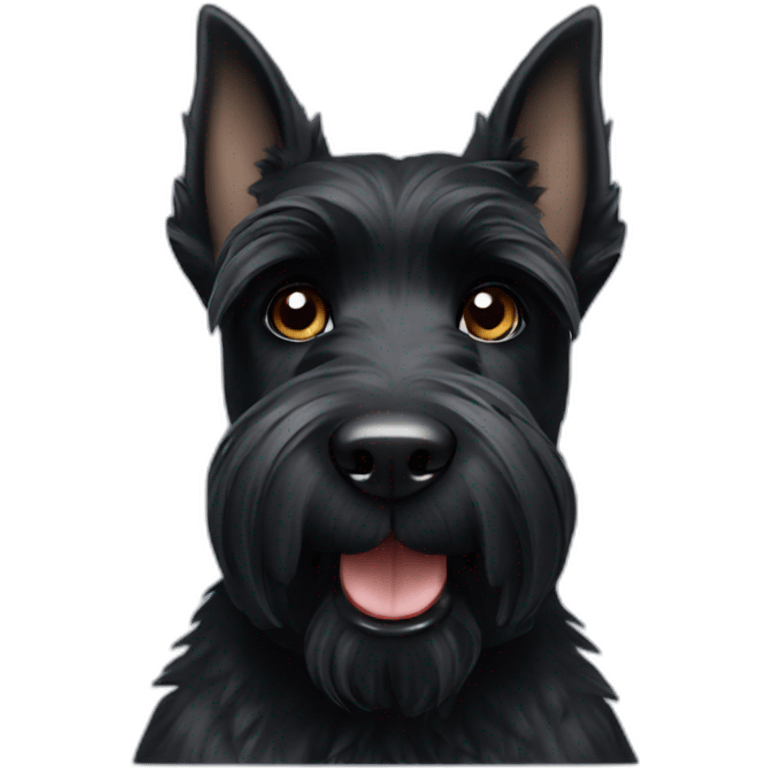 Black Scottish Terrier emoji