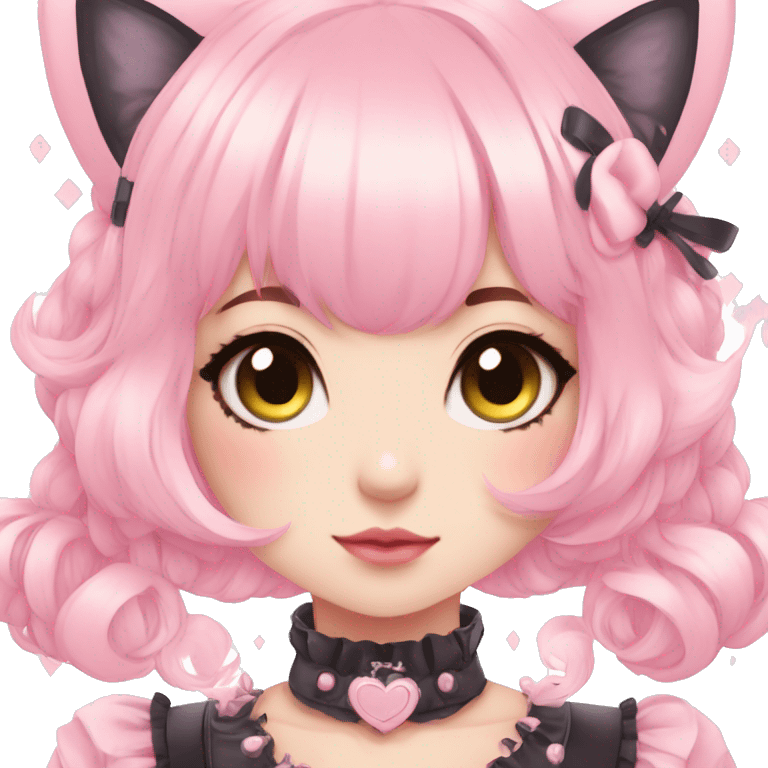 Pastel Edgy Kawaii Cute Beautiful Elegant Pretty Anime Punk Lolita Catgirl emoji