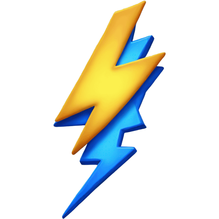 Blue lightning bolt emoji