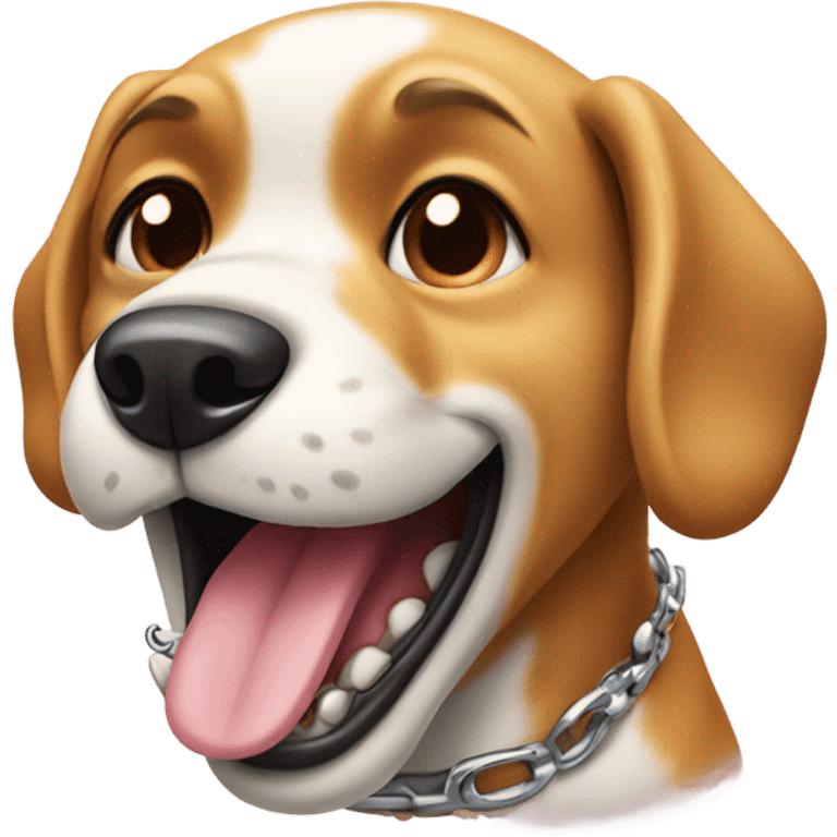 Dog with grills emoji