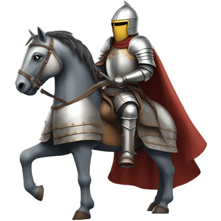 medieval knight on horseback emoji