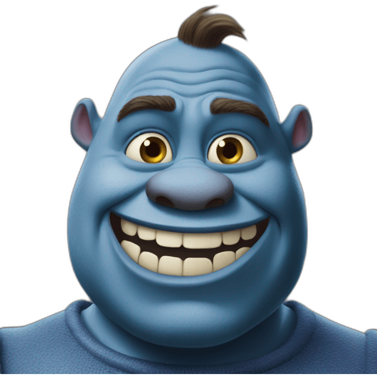 blue-shrek emoji