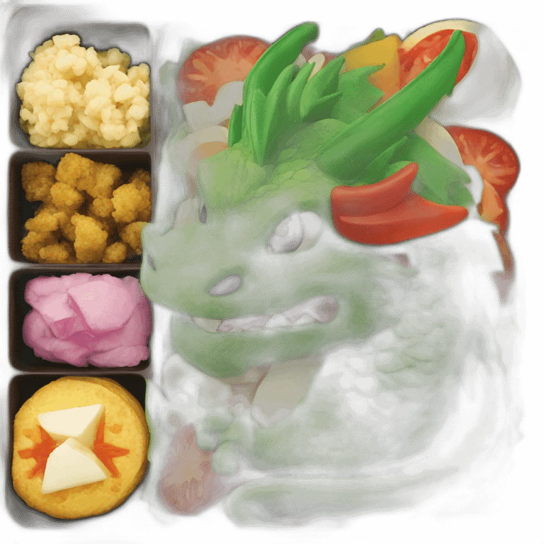 dragon bento box emoji