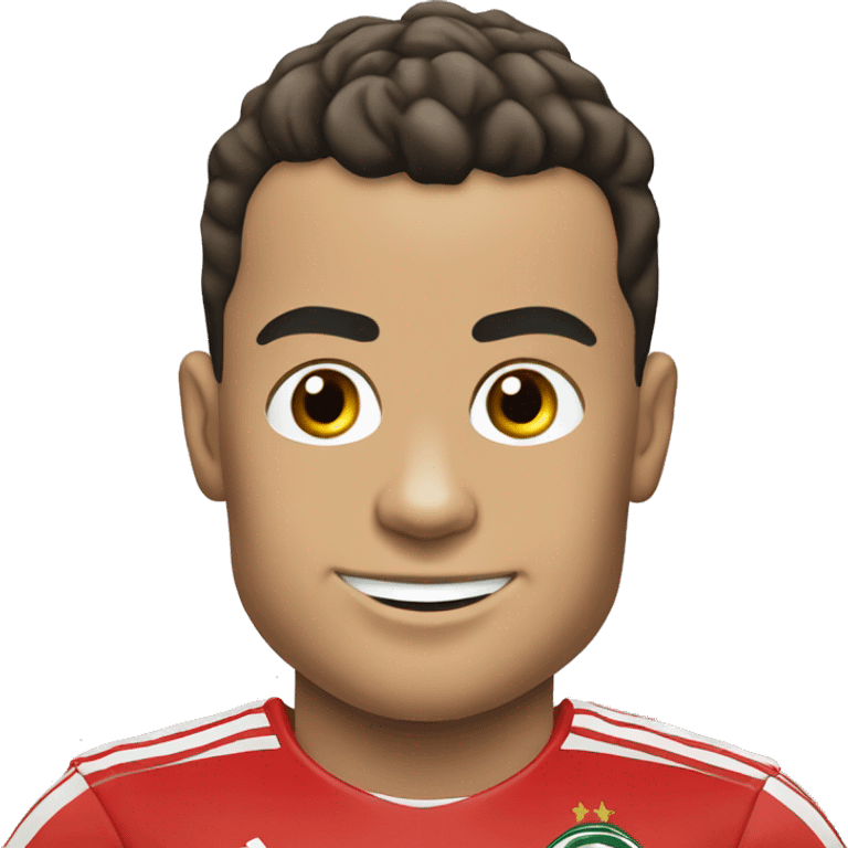 cristiano ronaldo with football design on t hort emoji