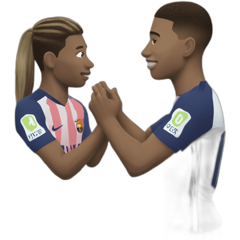 messi-petting-mbappe emoji