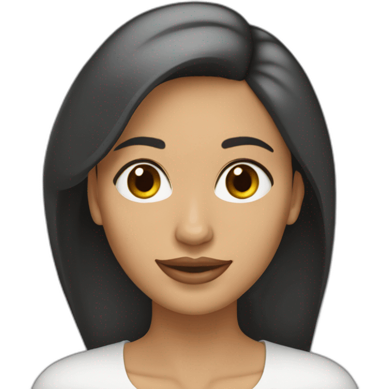 Mujer 30 anyos, morena pelo largo liso emoji