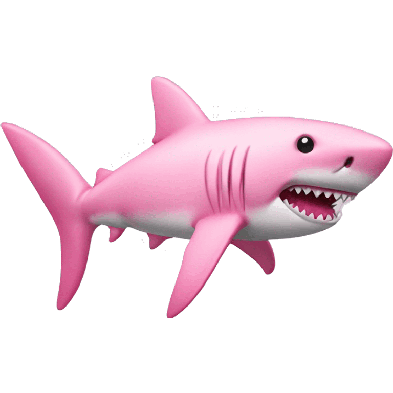 coquette shark pink bow light pink shark emoji