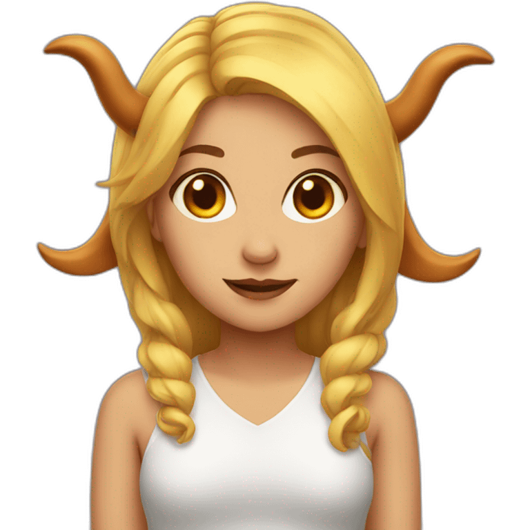 girl with horns emoji