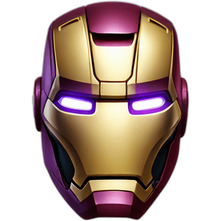 Ironman with Thanos infinity gauntlet emoji