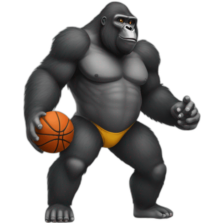 Gorilla Basketballer  emoji