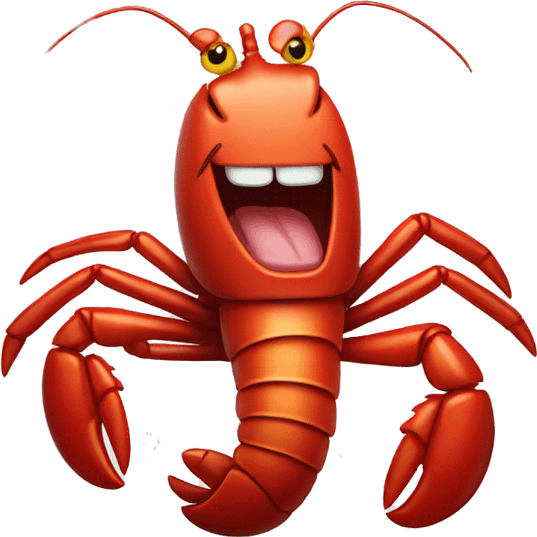 laughing lobster emoji