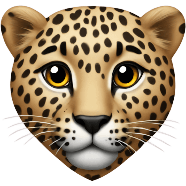 Leopard heart emoji