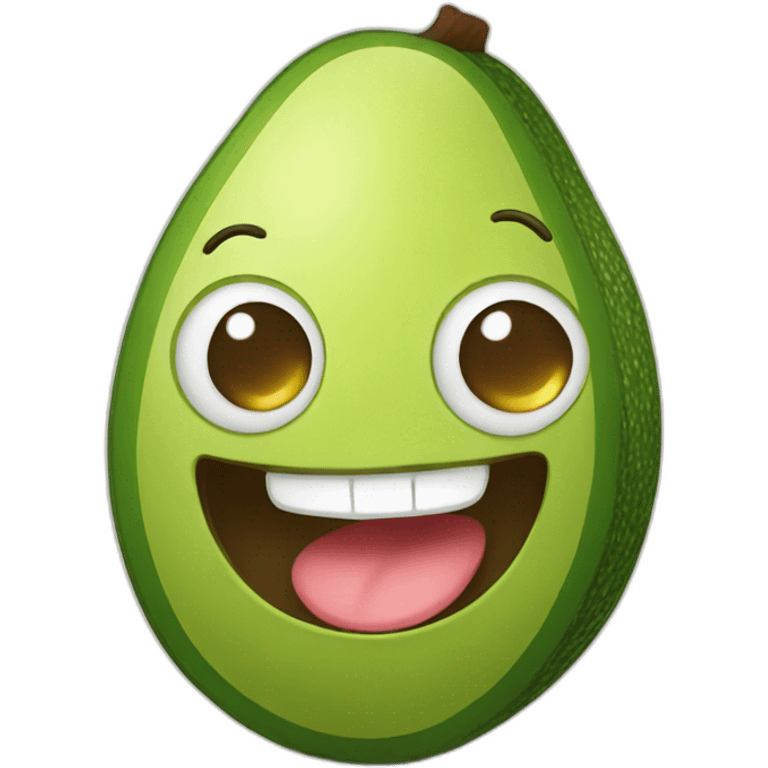 Happy avocado  emoji