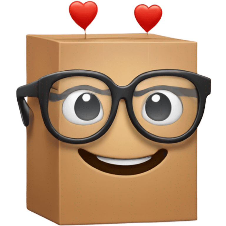 smartbox with glasses on a big heart  emoji