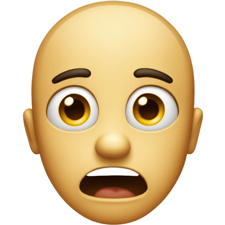 This emoji without the bubbles and kind of like a stunned face 😶‍🌫️ emoji