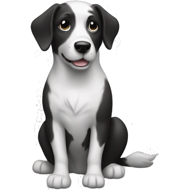 Dog Stamford black and white  emoji