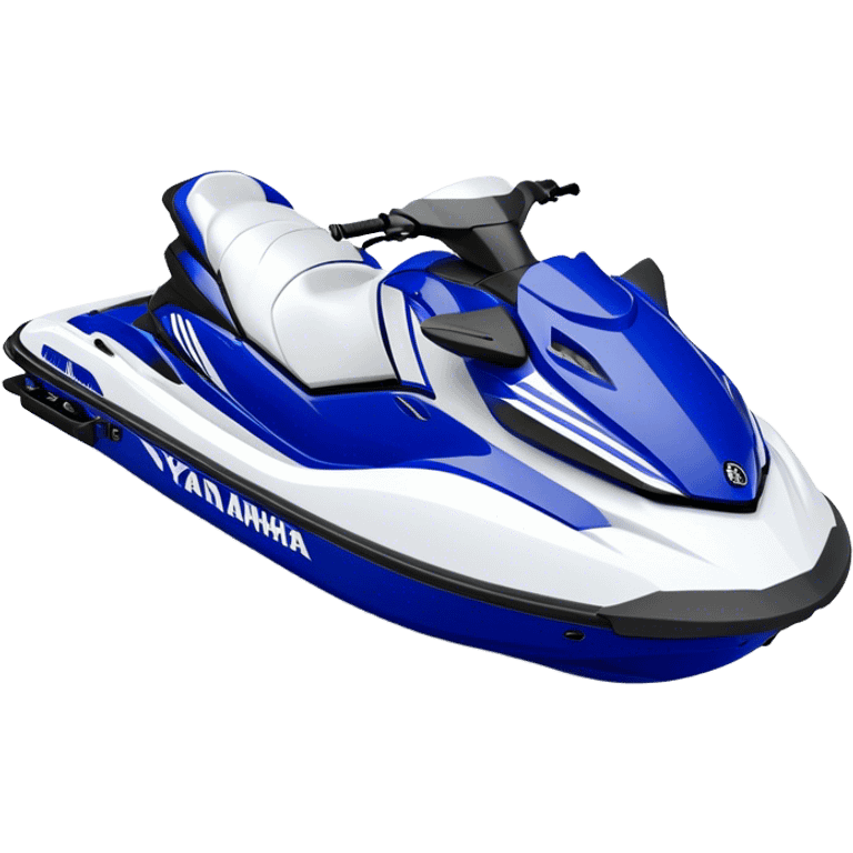 Jet Ski - Yamaha EX Deluxe (Model Year: 2022) (Iconic colour: Blue and white) emoji