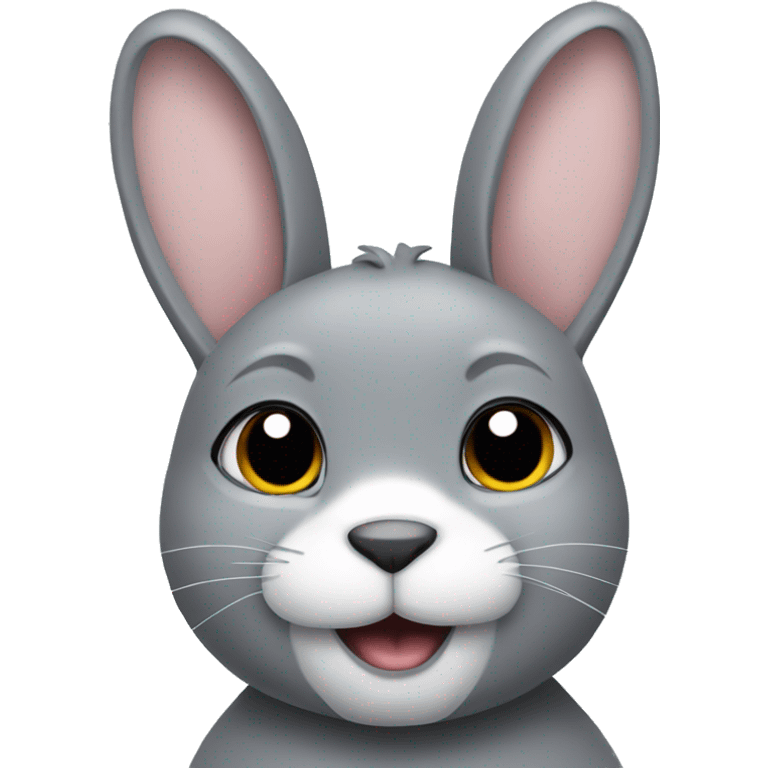 Police Cute Grey Rabbit emoji