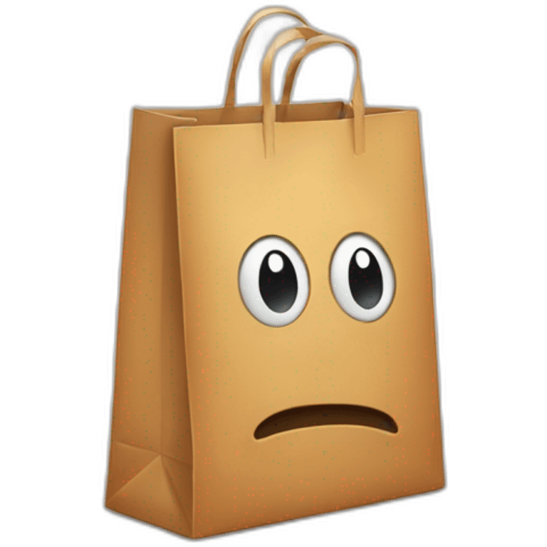 shopping bag don't know emoji