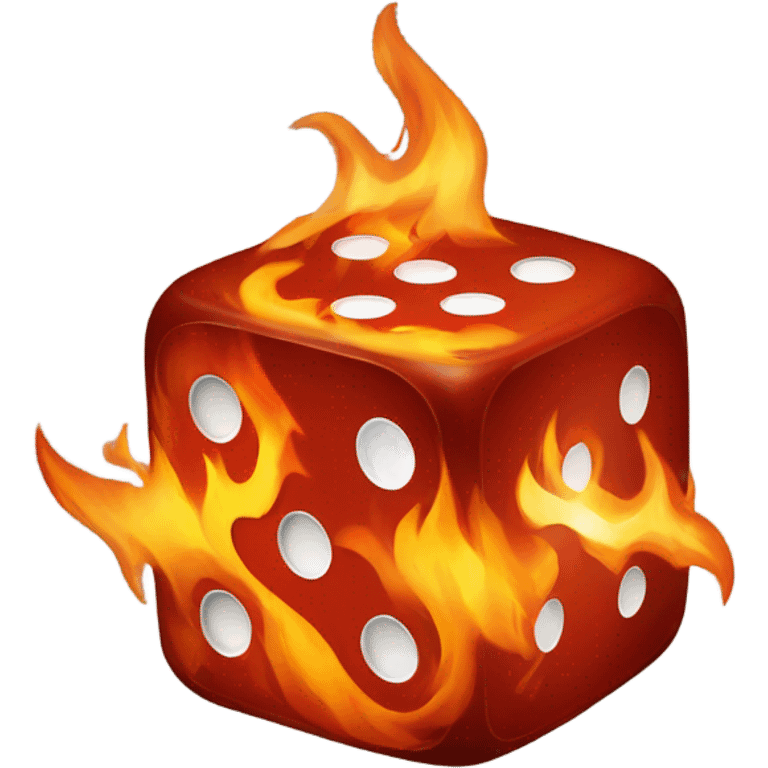 Fire dice emoji