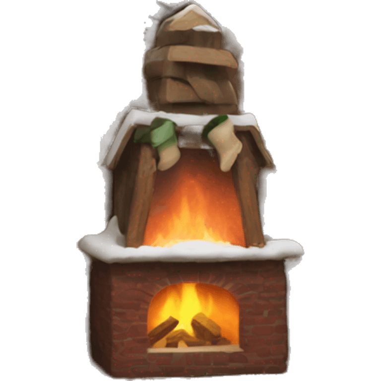 winter cabin emoji