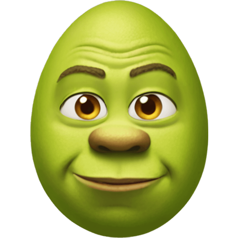 shrek as an egg emoji