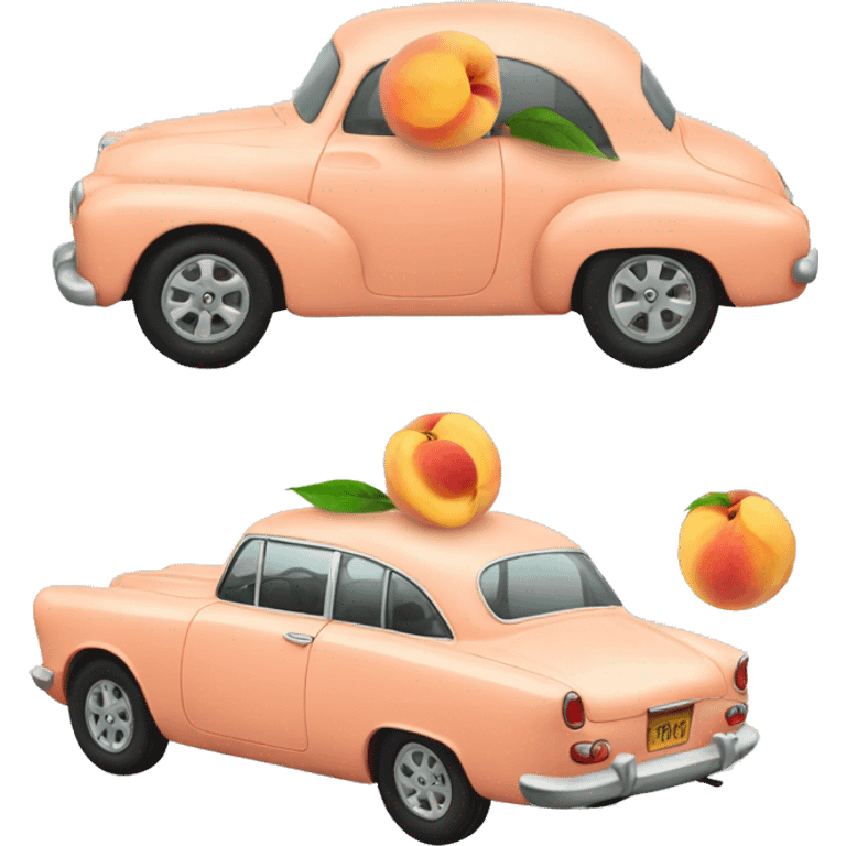 peach car emoji