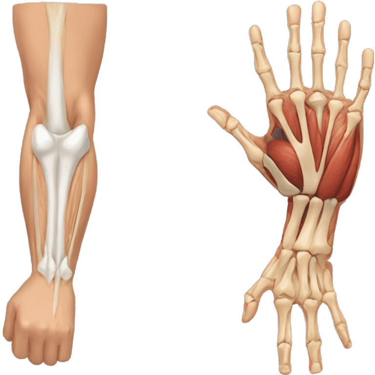 Anatomy of the arm emoji