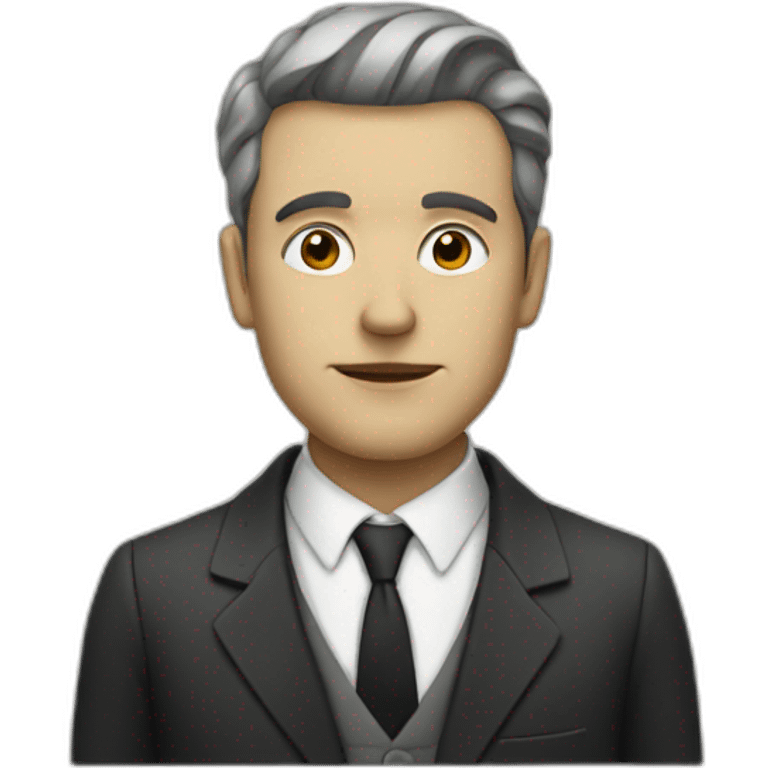 bauhaus man in suit emoji