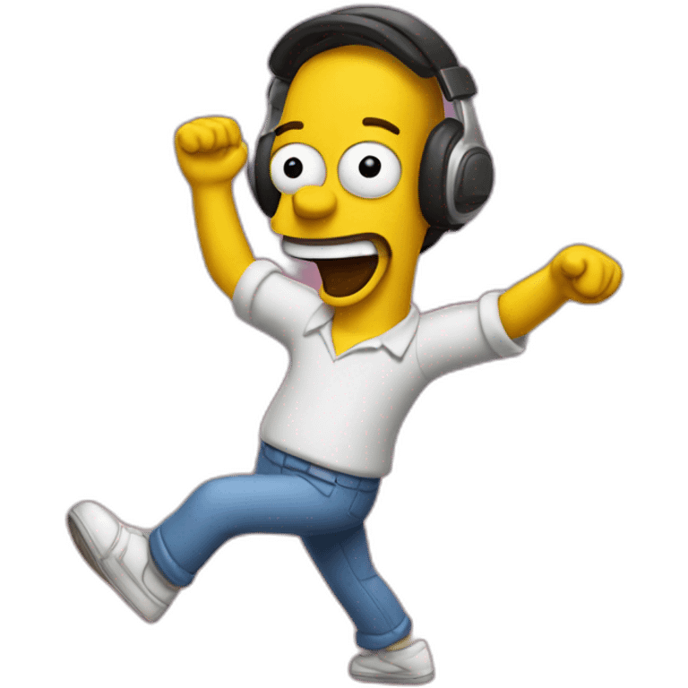 Homer danse salsa emoji