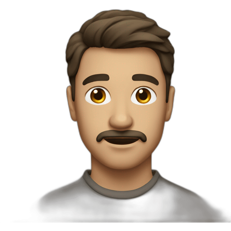 Homme qui et choquer emoji